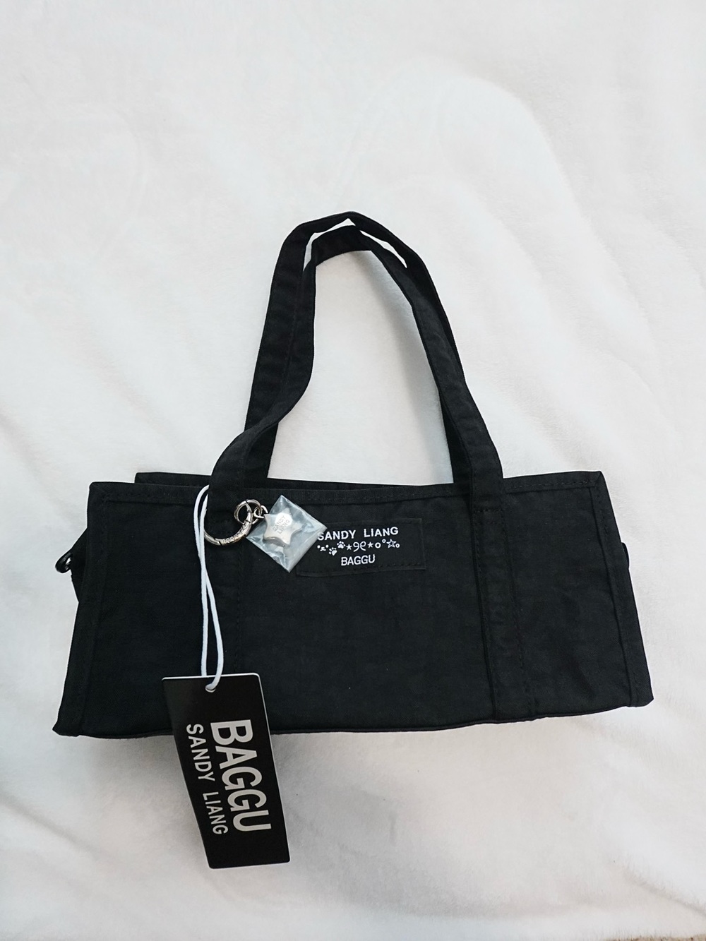 Baggu x Sandy Liang Mini Nylon Market Bag - Black - NWT